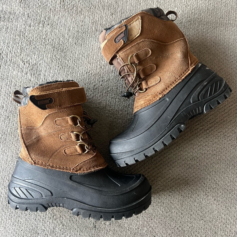 Brown and Black Winter Boots